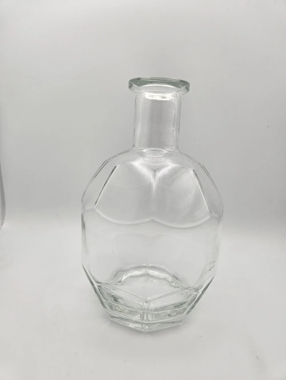 Clear Glass Decorative Vase Bottle - Home Accents